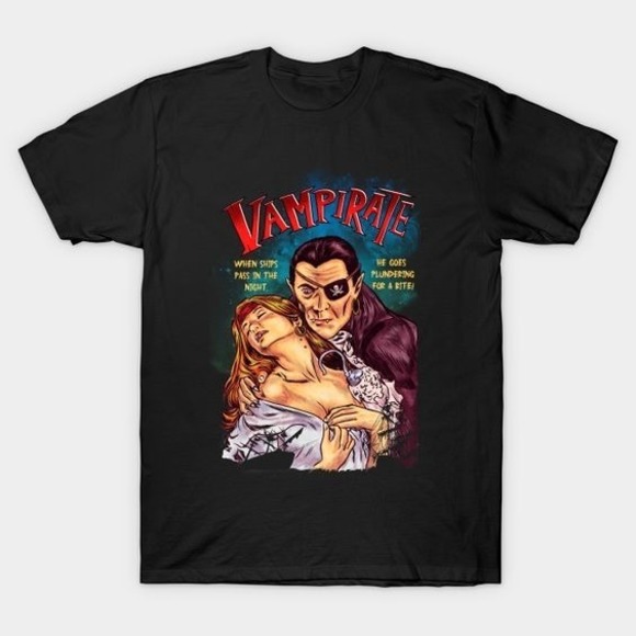 Grimesme Other - Vampirate T-shirt, Vintage 90's Graphics Unisex T-shirt